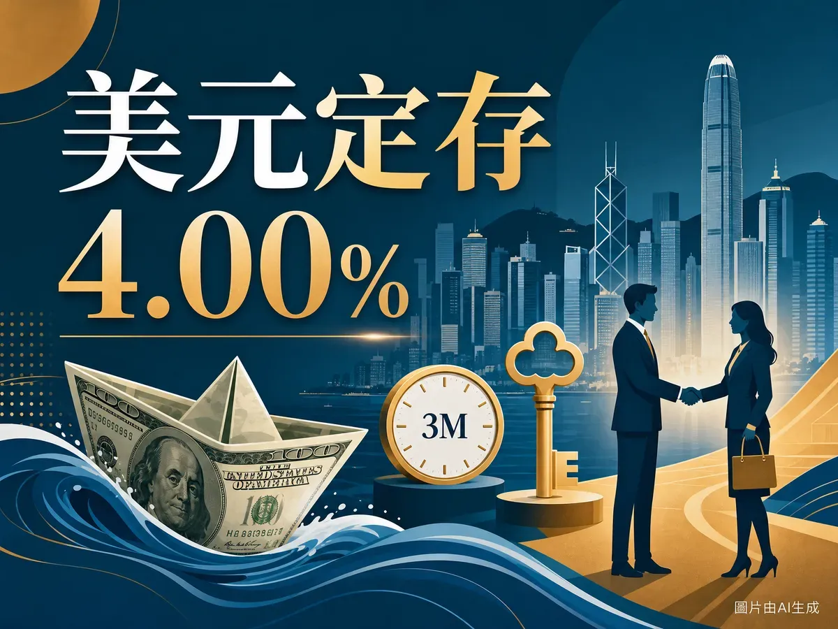 花旗銀行 USD 定期存款2026：Citi新客3個月4.00%（全市場最高板掛）、條款拆解、避坑與市場對比（5月30日更新）