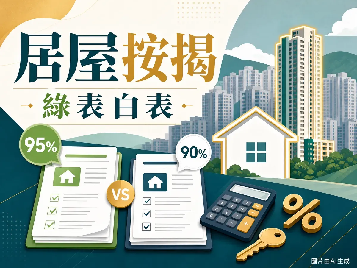 居屋按揭比較 2026：綠表 95%、白表 90%、還款 30 年全攻略（6 月更新）