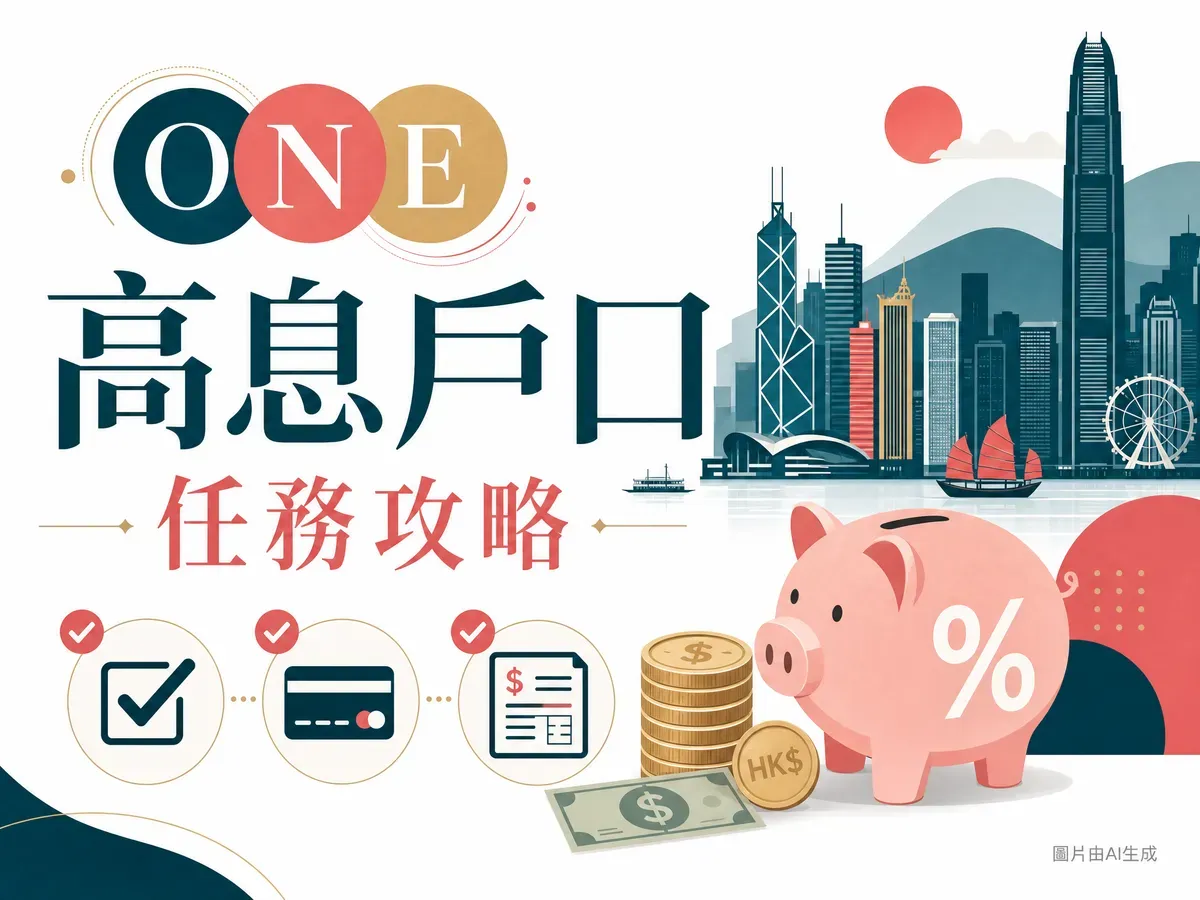 HSBC One戶口高息攻略2026：港幣1.80%+美元3.20%疊加全攻略（5月13日更新）