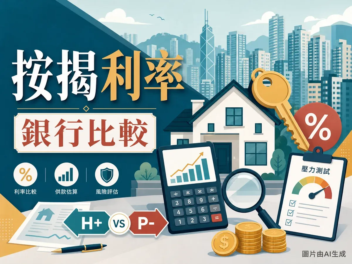 9 大銀行按揭利率比較 2026：HIBOR、H Plan、P Plan、現金回贈、壓力測試全攻略（5月更新）