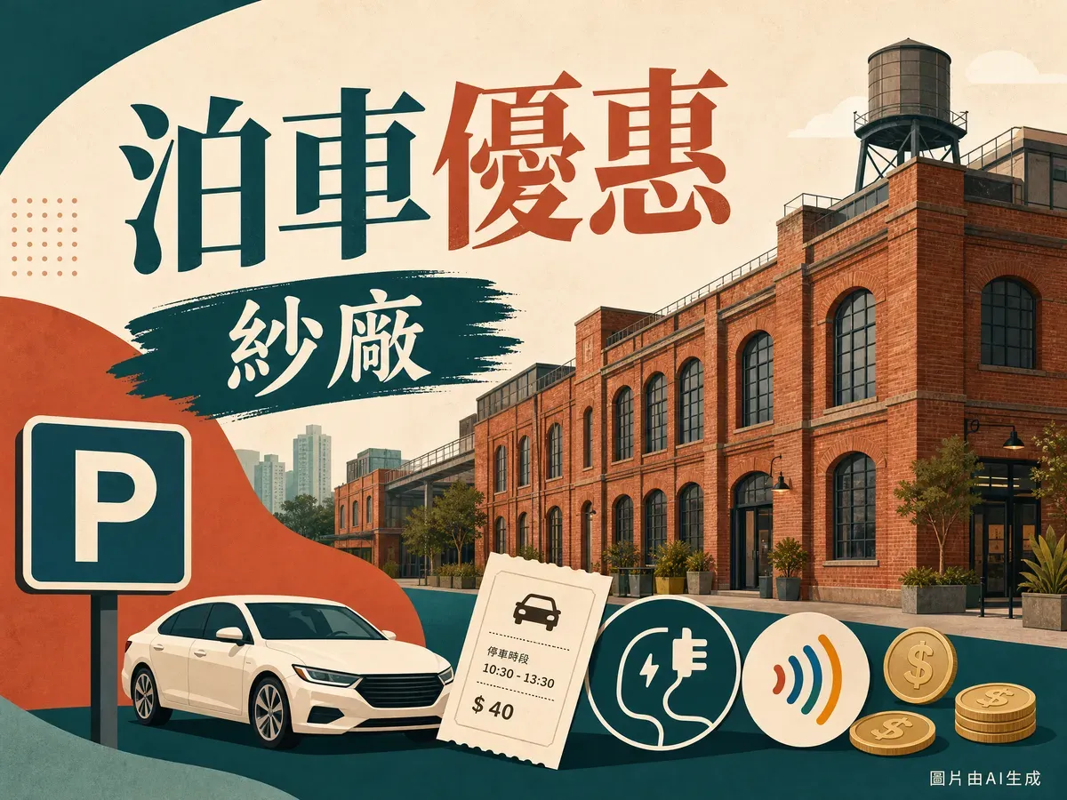 南豐紗廠The Mills泊車優惠2026：時租$25、消費滿$200免費泊車全攻略（6月更新）