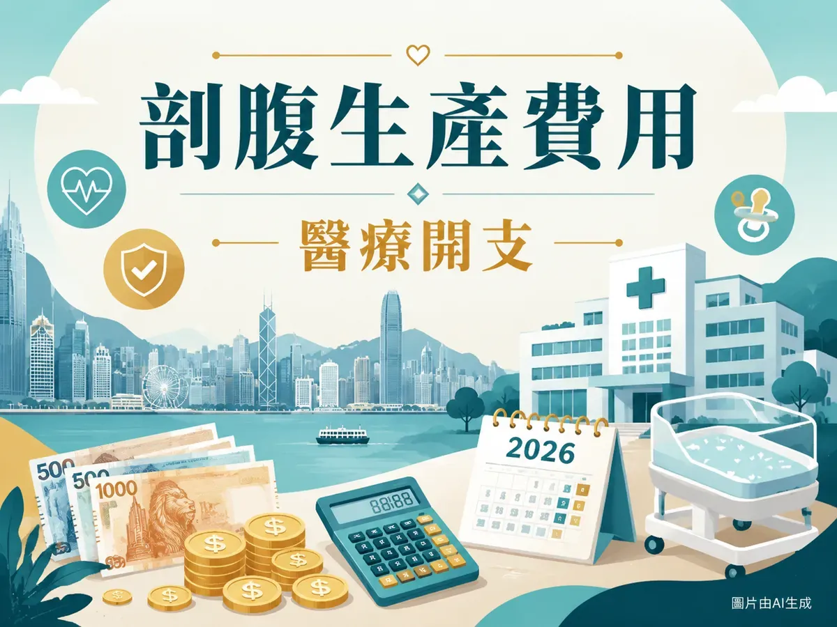 剖腹生產費用2026：私家套餐$26,000起、公立每日$300、自願醫保保唔保全攻略（6月更新）
