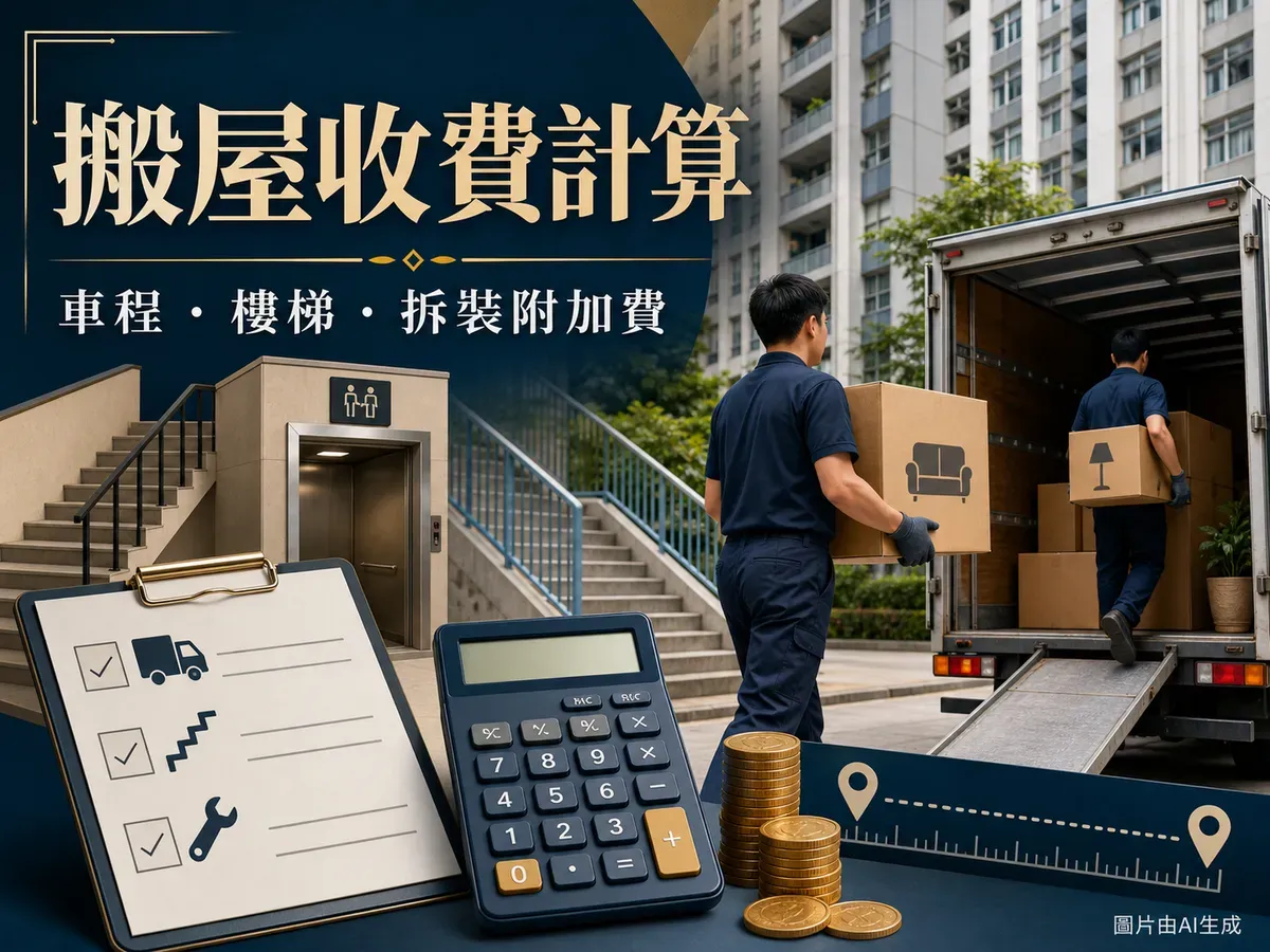 香港搬屋公司收費2026：附加費計算器＋公開價目（7月更新）