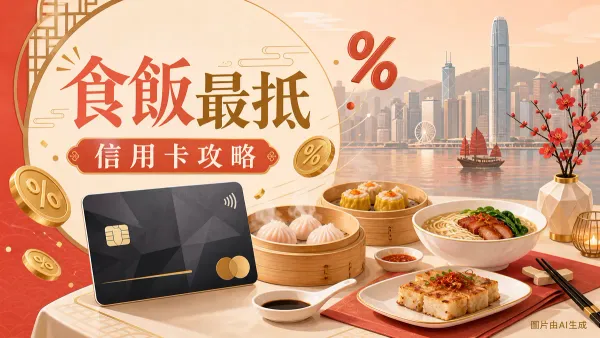 信用卡餐飲回贈比較：食飯最抵信用卡攻略插圖
