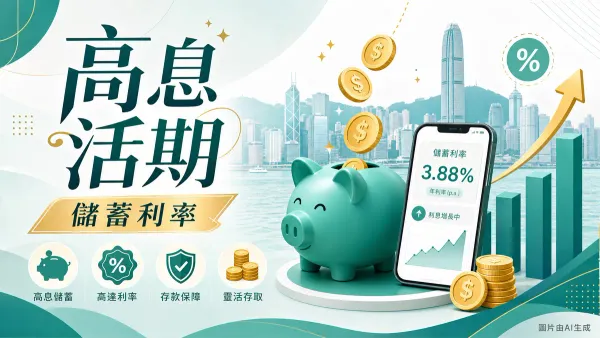 高息活期戶口比較：虛擬及傳統銀行儲蓄利率插圖