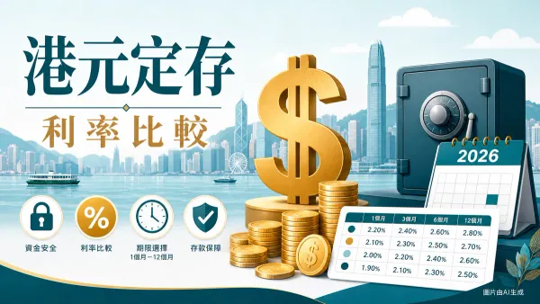 港元定期存款利率比較：18間銀行1至12個月定存攻略插圖