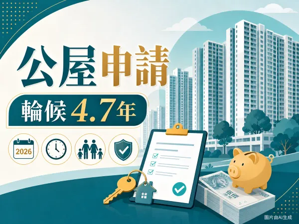 公屋申請 2026 攻略：4.7 年輪候時間與 HD300 表格說明