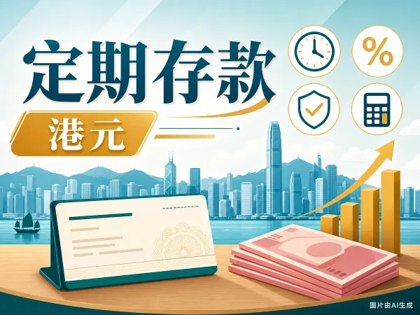 渣打 SC 港元定期存款2026年5月利率比較插畫