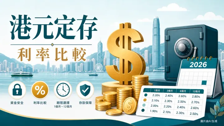 港元定期存款利率比較：12間銀行1至12個月定存攻略插圖