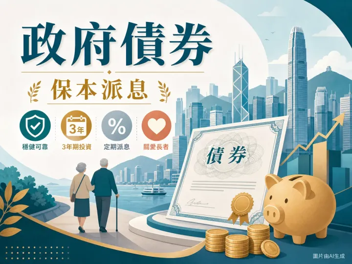 iBond 通脹掛鈎債券 + 銀色債券 2026 攻略：本金擔保派息插畫